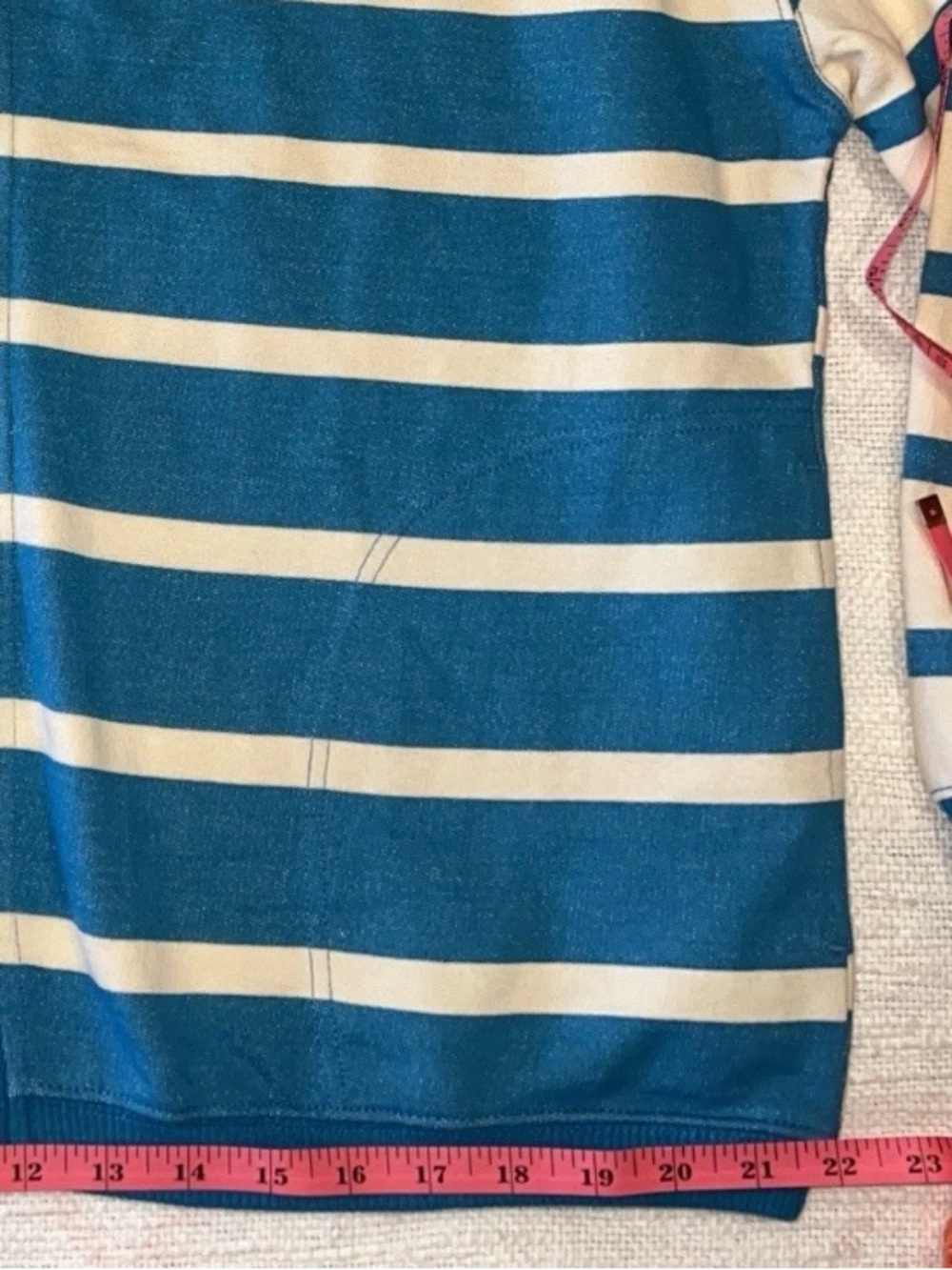 Free People We the Free Classic Striped Cardigan in Teal Combo Size Small - Picture 11 of 16